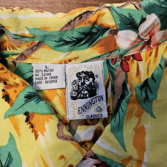 NWOT: Kenningotn Ltd. Hawaiian Shirt size L - Picture 3 of 11
